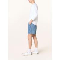Levi's高腰宽腿短裤男牛仔短裤隐形拉链侧兜棉质水洗舒适百搭夏日潮牌