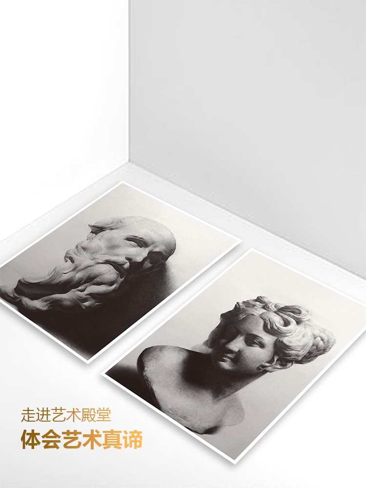 [正版图书]细致入微石膏像韩国素描艺术家明信片高清25张临摹卡大尺寸文创高清画册集艺术手绘插画文艺复古出类艺术画片集圣诞高清大图