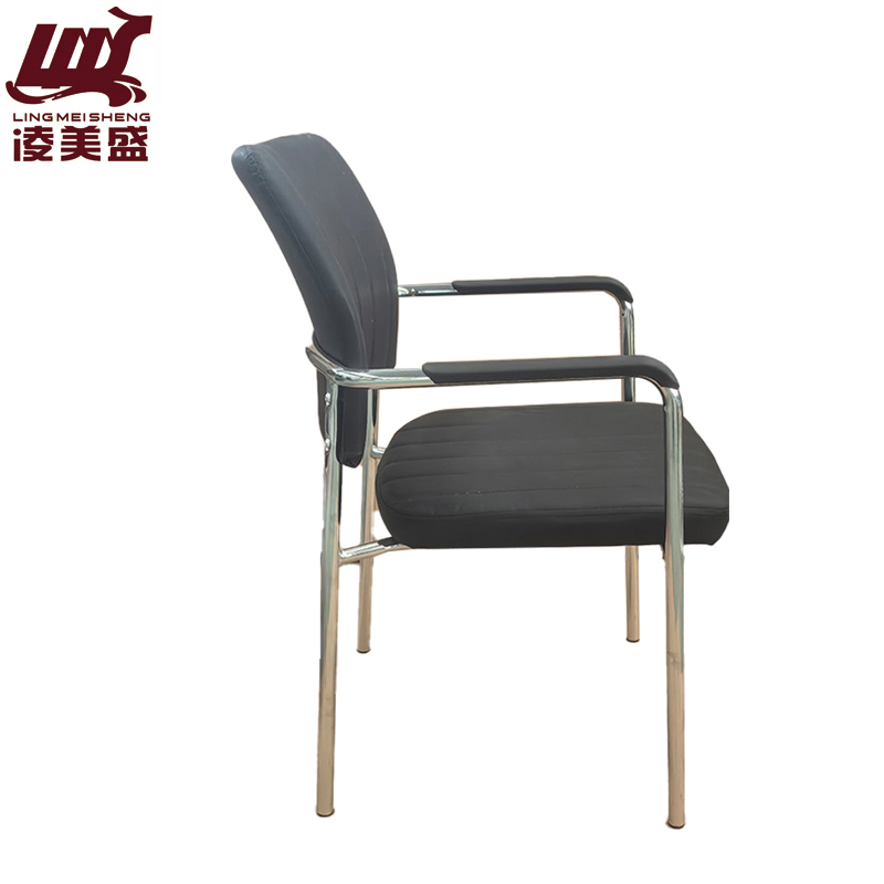 凌美盛 四腿椅皮面会议椅 LMS-186/把高清大图