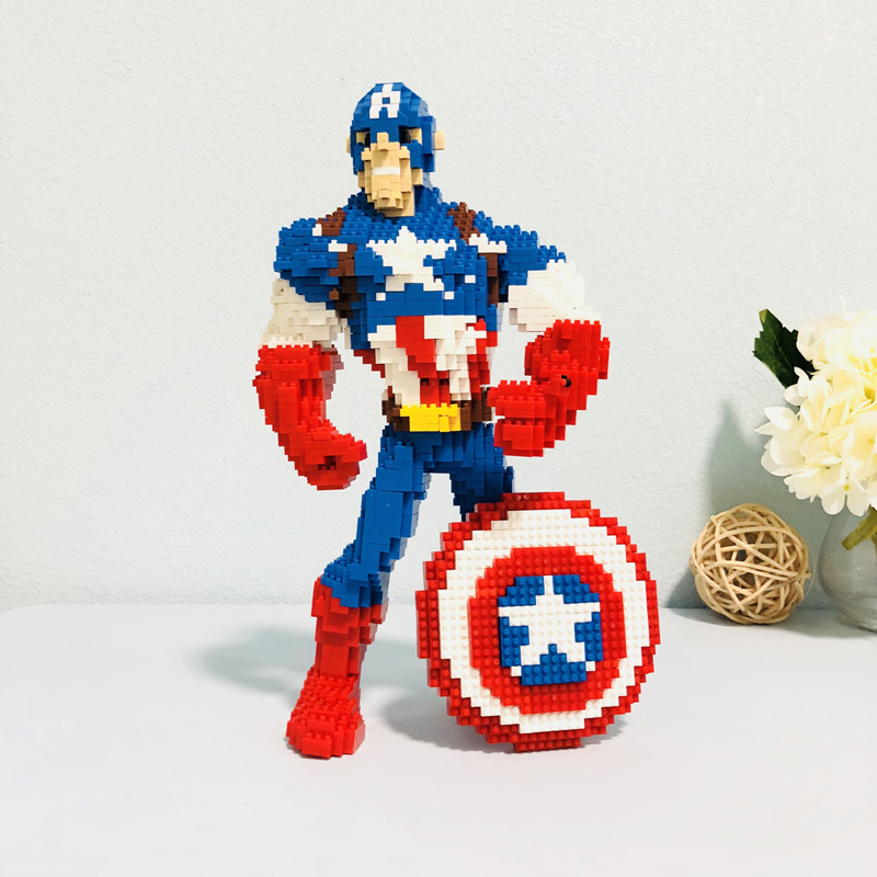 兼容乐高超大漫威蜘蛛侠超人小颗粒积木拼装玩具成人儿童褐色