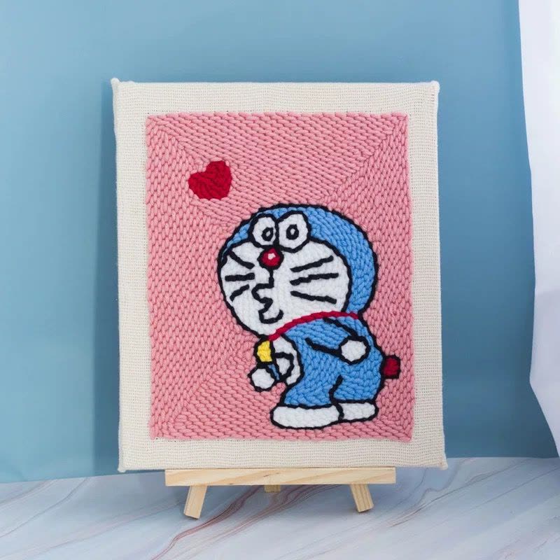 家柏饰(CORATED)俄罗斯戳戳绣diy材料包戳戳秀墩绣手工毛线刺绣戳戳乐墩绣搓搓绣 [彩虹独角兽--无戳笔]图片