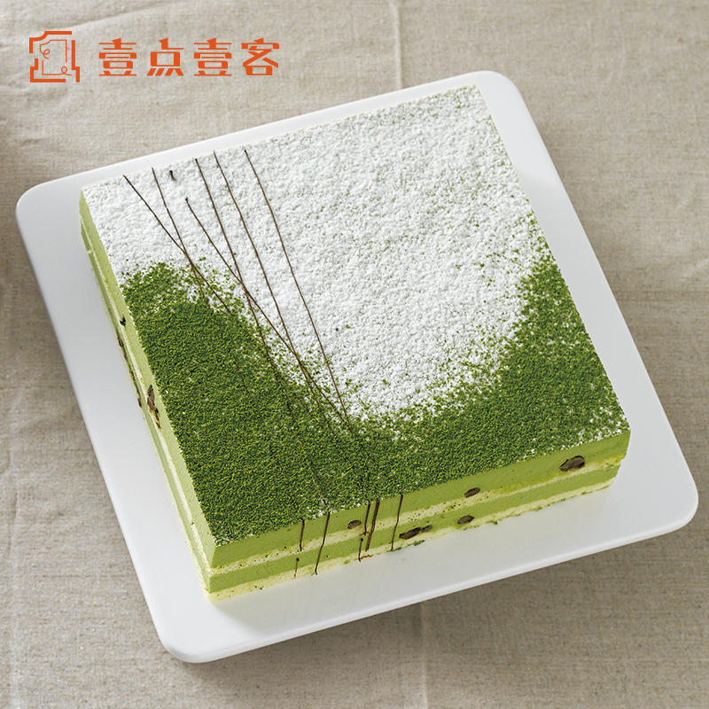 壹点壹客抹茶红豆慕斯经典生日蛋糕下午茶点心深圳配送 1磅