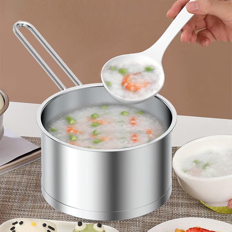 康巴赫(KBH)奶锅304不锈钢锅欧式系列泡面煮奶锅婴儿辅食锅燃气电磁炉通用二代欧式奶锅18cm高清大图