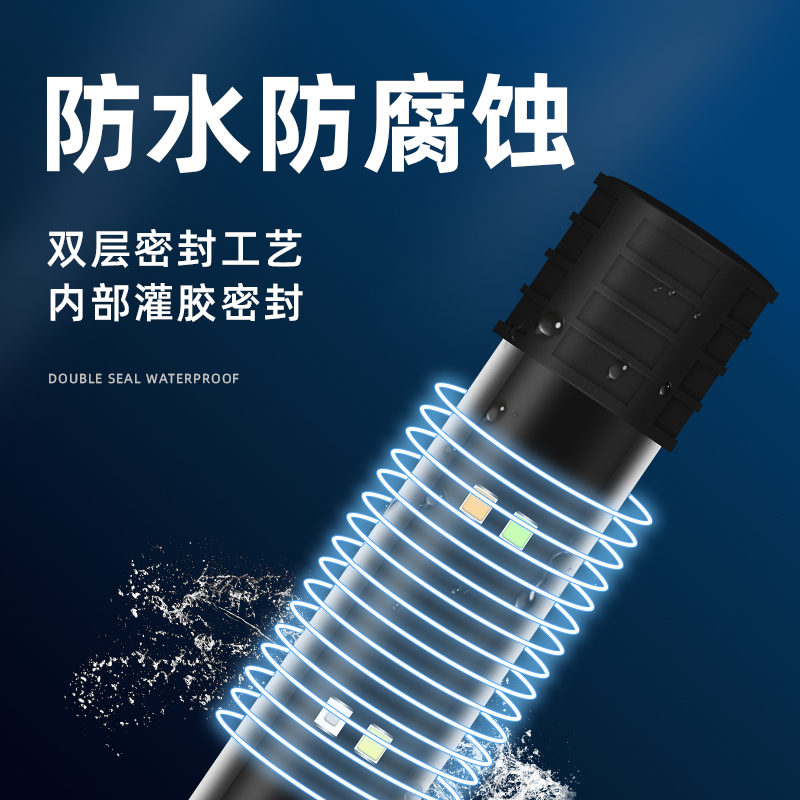 鱼缸灯潜水照明灯led防水小型七彩超亮 罗汉金龙鱼增色增艳水缸高清大图