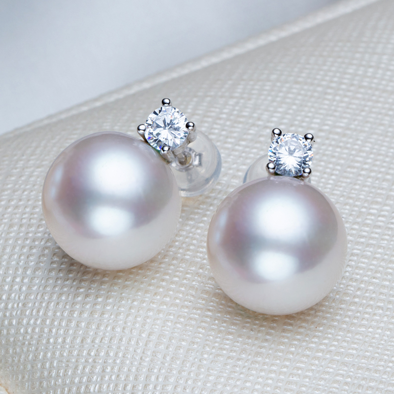 送女友老婆珠宝首饰 白色系视频介绍_海瞳 淡水珍珠耳钉女王妃款简