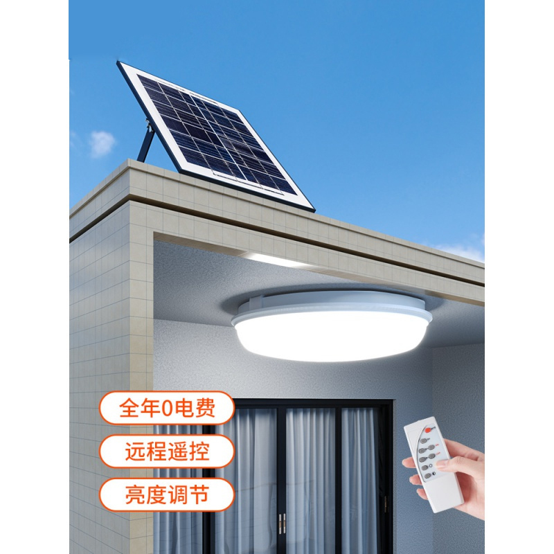 辛羽太阳能吸顶灯家用室内客厅照明室外防水阳台2021新款户外庭院挂灯室外灯饰