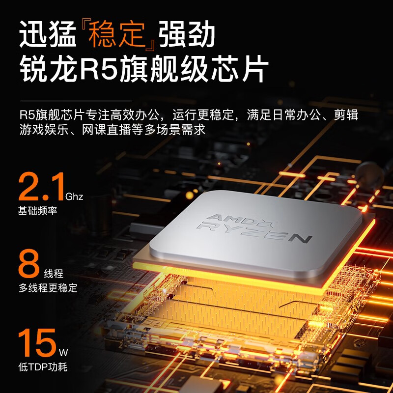 联想(Lenovo)E41 14英寸商务办公笔记本电脑 四核锐龙R5-3500U 8G 256G固态 定制 WIN10 可定制WIN7系统 企业采购 网课学习 轻薄本联想官方旗舰