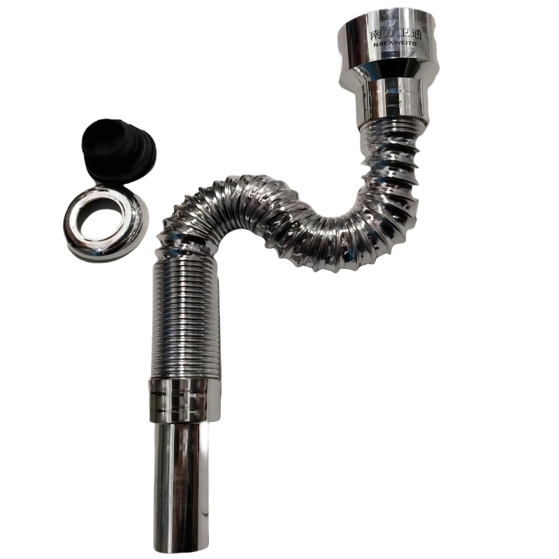 南方卫通 小便池下水管 小便池伸缩下水管 电镀NF-202 个高清大图