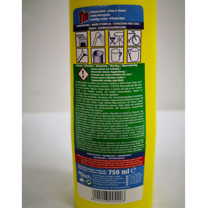 TIN不锈钢陶瓷清洁乳750ml