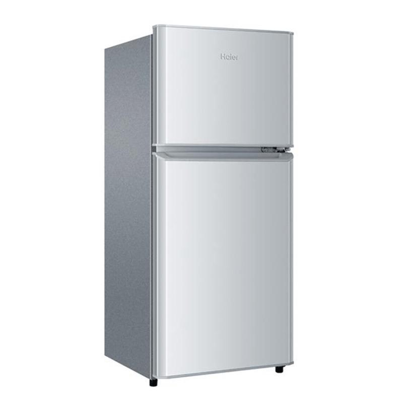 Haier/海尔冰箱 118升小型迷你电冰箱 办公室家用节能冷藏冷冻两门电冰箱BCD-118TMPA（豪华银）