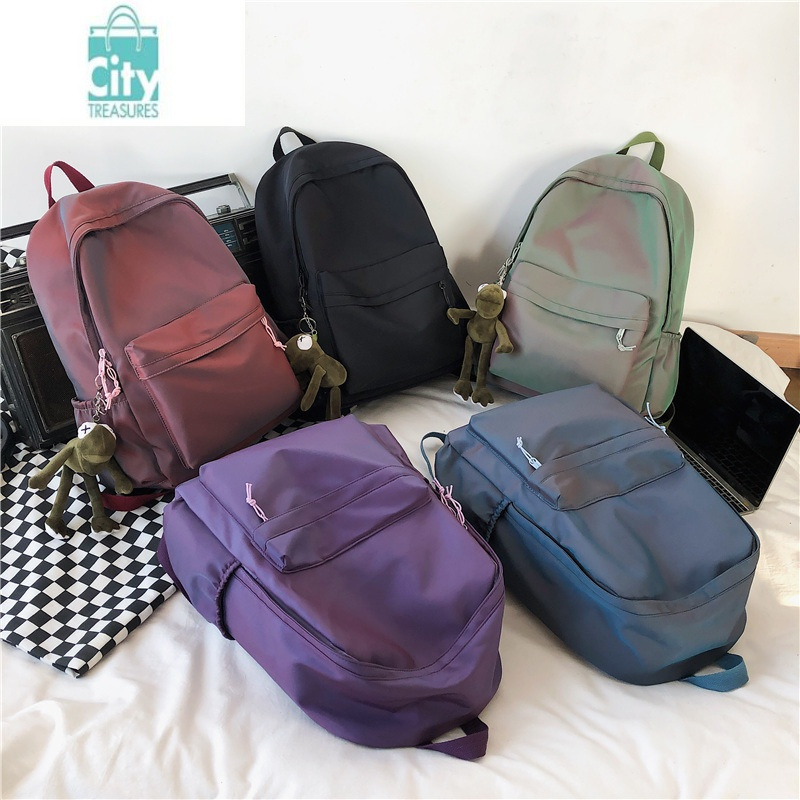 bangdou尼龙双肩包初高中生书包女大容量2022秋新款时尚简约大学生