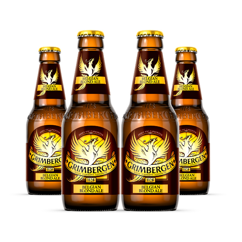 格林堡(grimbergen)啤酒 法国进口 精酿金标啤酒330ml瓶 单瓶