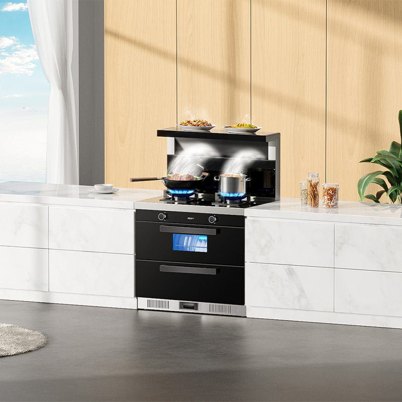 老板名气(MQ)集成灶FX12X二星消毒+151D洗碗机+燃气热水器12升550-12+净水机优惠组合套装高清大图