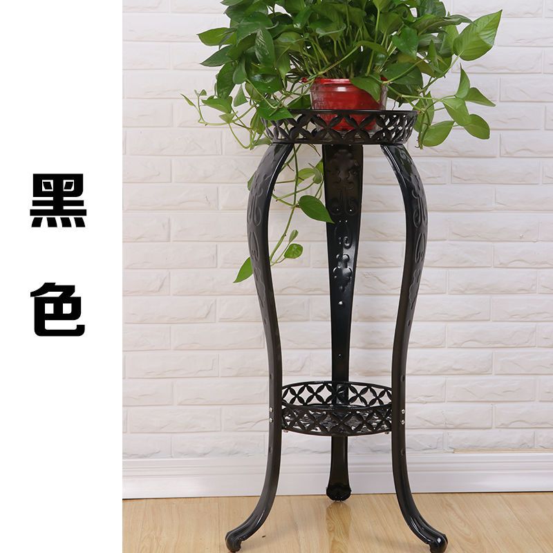 欧式地面客厅阳台花盆架多层铁艺花架绿萝多肉落地式花盆架