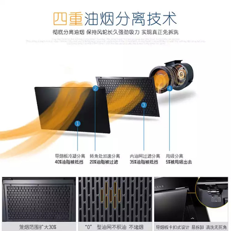苏泊尔(SUPOR)DJ2C1+QB503抽油烟机燃气灶套餐烟机灶具套装组合烟灶侧吸(天然气)
