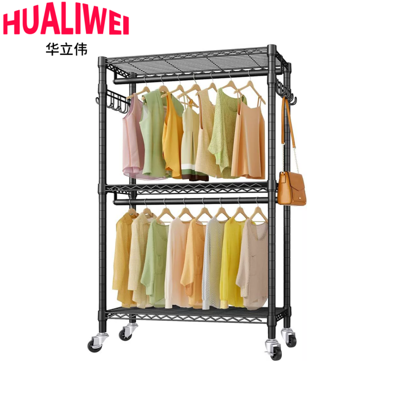 华立伟衣架简易衣柜180cm个高清大图