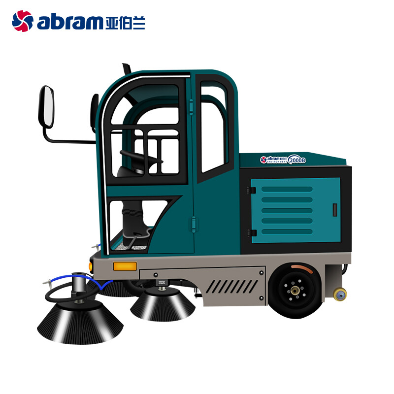 亚伯兰(abram)YBL-2000B ( 48V120A)全封闭驾驶式电动扫地车 工商业物业保洁清扫车室外道路厂区高清大图