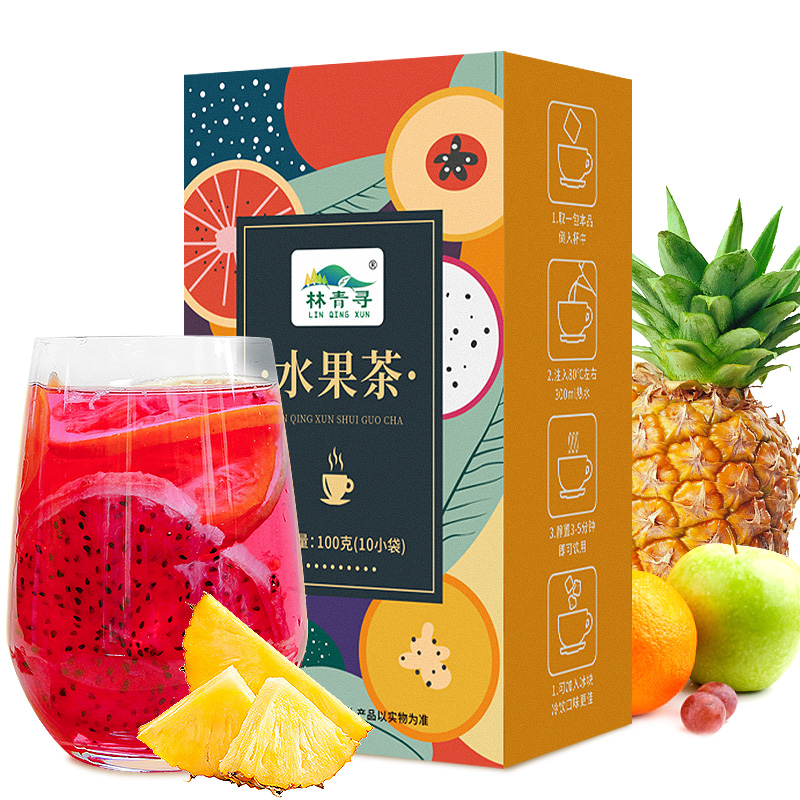 林青寻 水果茶 100g/盒高清大图