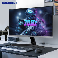 三星(SAMSUNG)S24R350FZC 23.8英寸 75HZ IPS技术窄边框 Freesync支持壁挂 电竞游戏屏 银底边 350(VGA线)