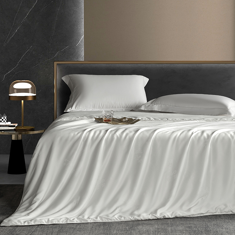 唐纳家纺 贡缎提花蚕丝被 200*230CM- TN-SQ24033高清大图