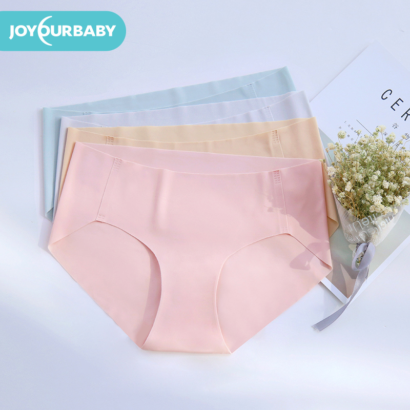 joyourbaby/佳韵宝 孕妇内裤春季夏季秋季冬季无痕透气低腰托腹怀孕期孕产妇通用裤头高腰大码孕期3条装