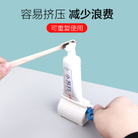 懒人牙膏挤压器儿童手动挤牙膏全自动牙膏夹子创意牙膏置物架 三维工匠 绿色2个装挤牙膏器
