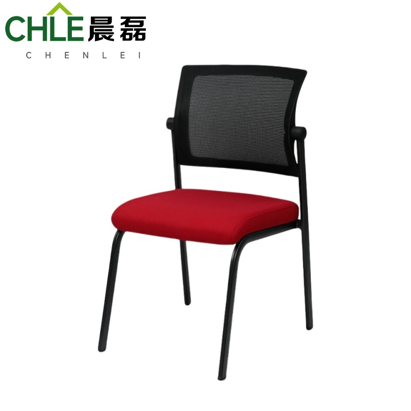 晨磊 办公椅培训椅 黑背-红座 把高清大图