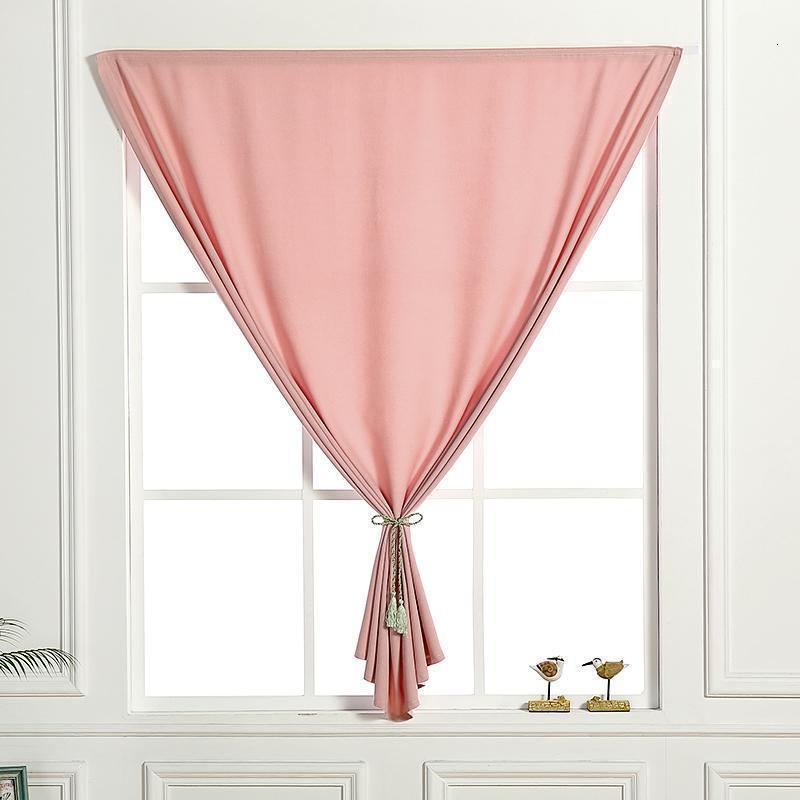 家柏饰(corated)出租房魔术粘贴窗帘免打孔安装卧室宿舍飘窗简约北欧