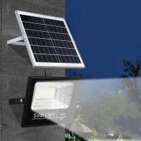 舒福佳 shufujia太阳能灯户外庭院太阳能路灯家用防水室内外投光灯 25W+5米连接线+照明约50㎡