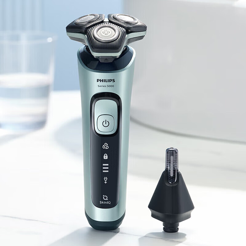 飞利浦(PHILIPS)电动剃须刀 刮胡刀电动胡须刀蜂巢5系pro干湿双剃全身水洗多效理容男士剃须刀SU5799/06高清大图