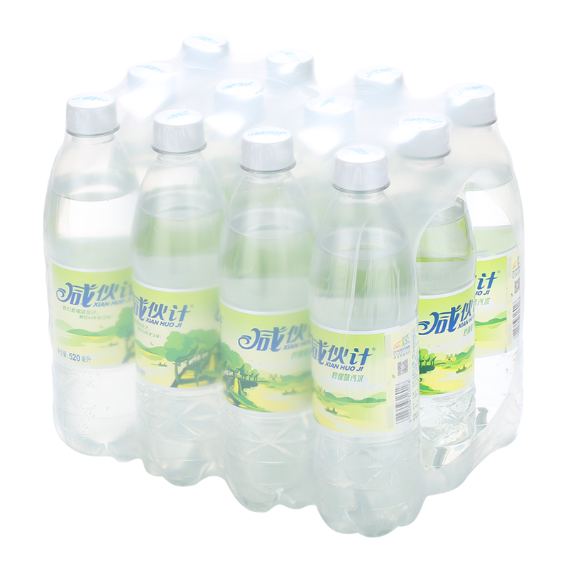 咸伙计盐汽水520ml12瓶整箱柠檬口味