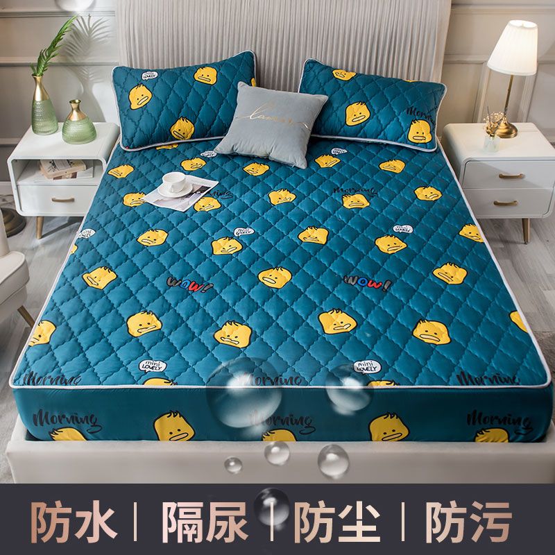 防水床笠床罩单件隔尿透气床垫防尘罩全包席梦思保护套高清大图