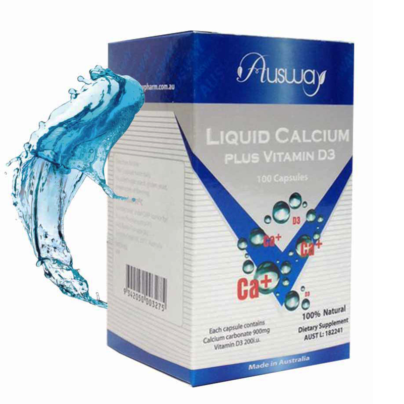 澳大利亚原装进口 AUSWAY 液体钙100粒