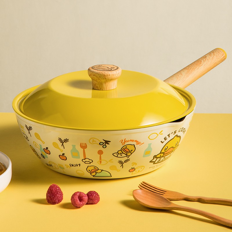 炊大皇B.Duck小黄鸭炒锅32cm CG32XHY.