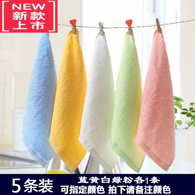 可莉允10条更优惠竹纤维小毛巾四方巾婴儿童幼儿园方巾洗脸面巾比好图片