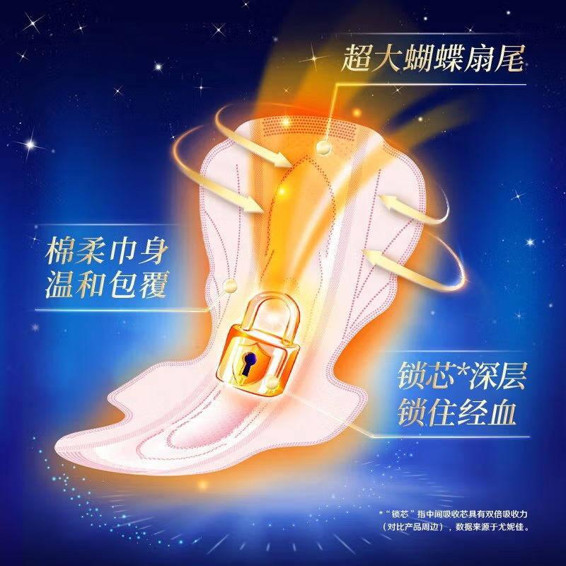 苏菲 弹力贴身棉柔日夜用卫生巾组合 33片高清大图