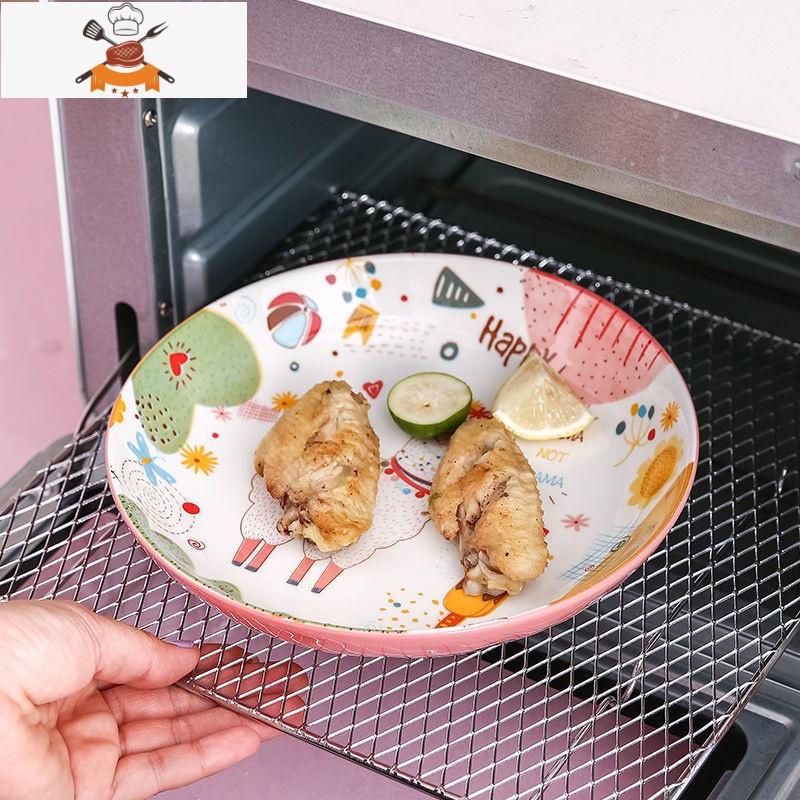 驼餐具套装碗可爱陶瓷家用盘面碗汤碗饭碗北欧瓷碗套装家用碗盘 敬平 7英寸圆盘高清大图