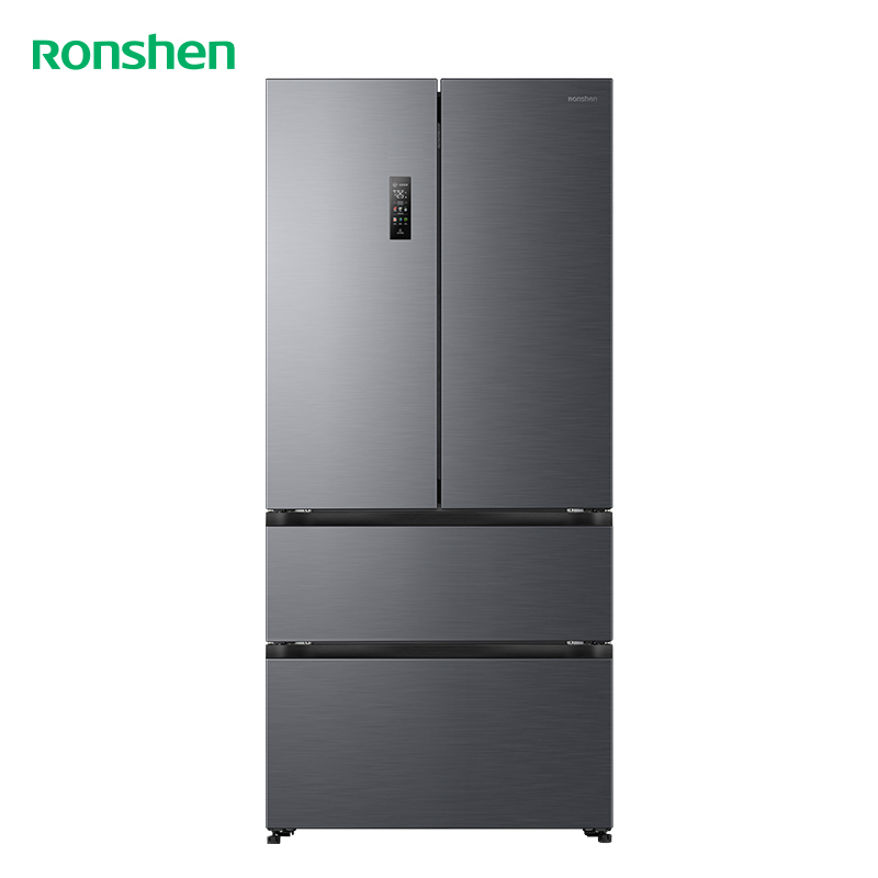 容声515升方糖主动净味双系统法式多门四开门超薄嵌入式电冰箱制冰一级能效灰色冰箱 BCD-515P60FZMAD