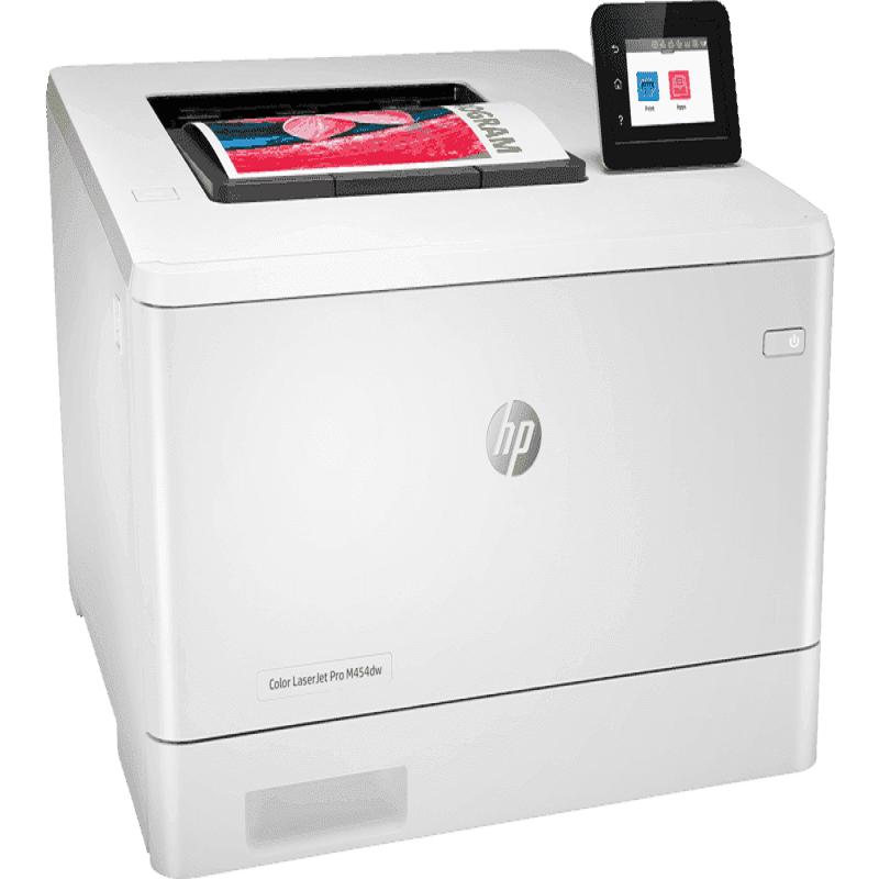 惠普(HP)LaserJet ProM454dw彩色打印 液晶屏 (自动双面打印 无线连接)