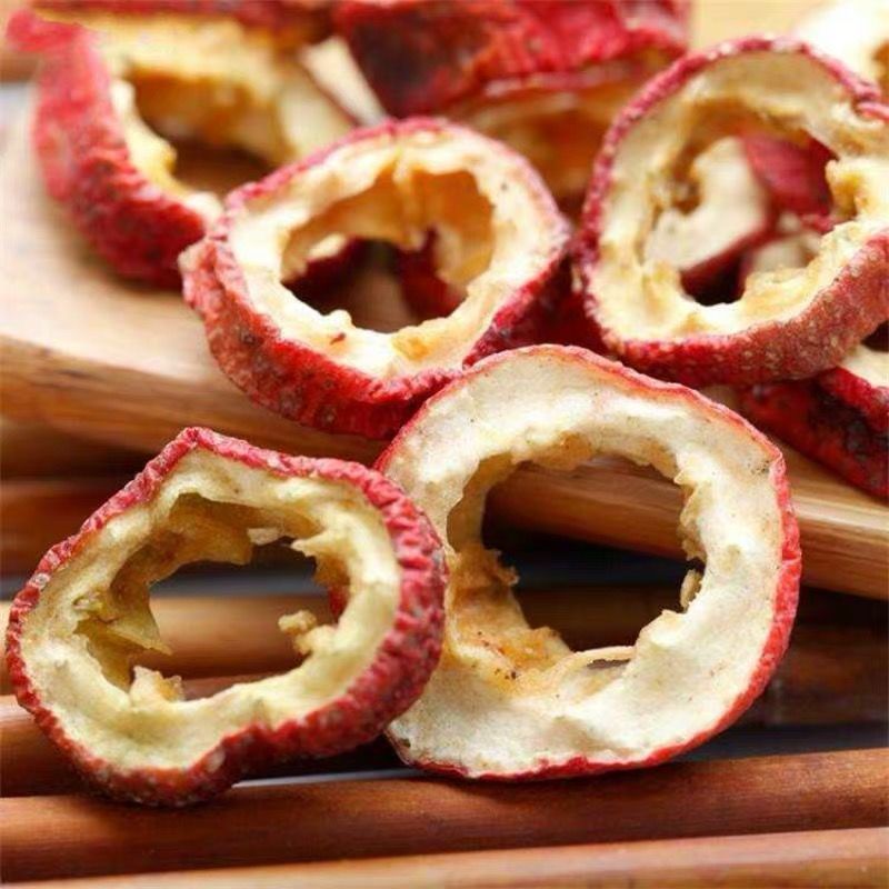 山楂片泡茶大片无核山楂干400g山楂片严选泡茶空心圈新鲜50克袋装 山楂干片1罐(共100克)