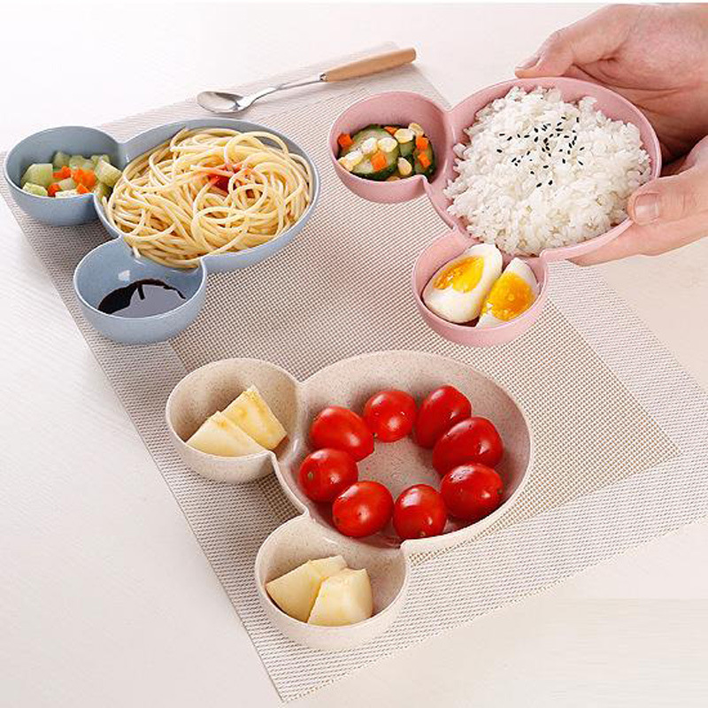 创意卡通儿童餐具米奇碗小麦秸秆碗礼品防摔宝宝餐碗 200个/箱起购