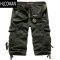 HLCOMAN夏季7分短裤男士休闲七分工装短裤大码多口袋加厚迷彩中裤男