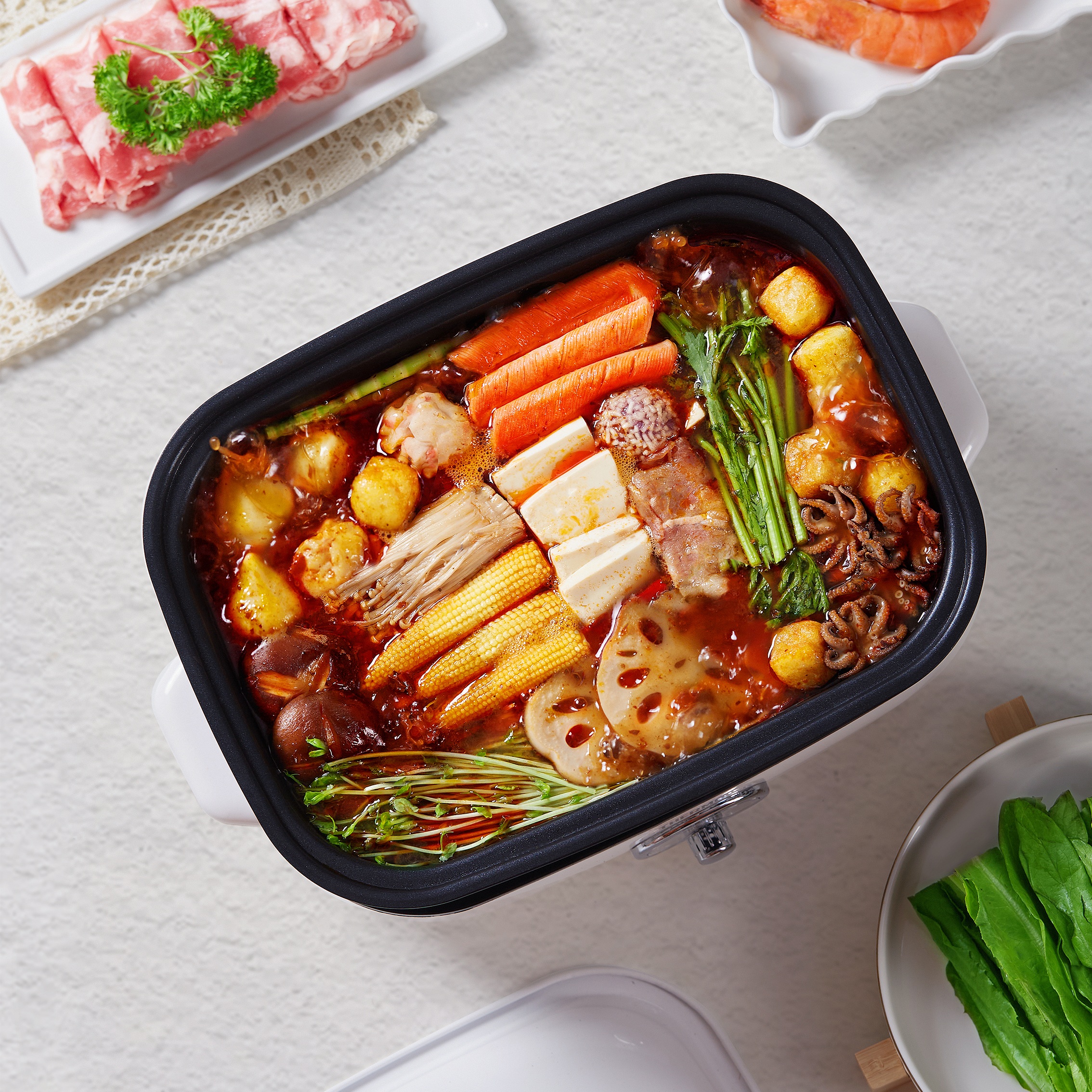 膳魔师 多功能料理锅 EHA-4344A-W高清大图