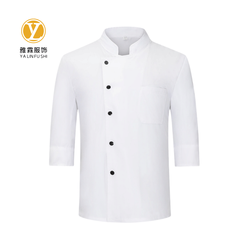 雅霖服 厨师服四件套(短袖上衣+裤子+帽子+围裙)YLF-0610 可定制LOGO 套图片
