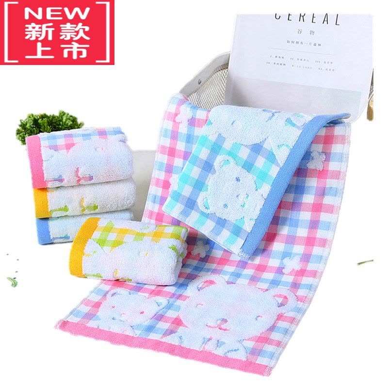 可莉允纱布儿童洗脸巾柔软毛巾家用小方巾长童巾婴儿宝宝面巾图片