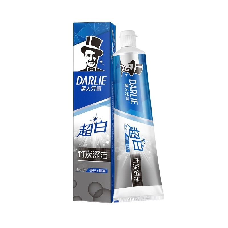 DARLIE好来(原黑人)牙膏超白竹炭深洁中国120g*4支 深度清洁牙渍 双效焕白高清大图