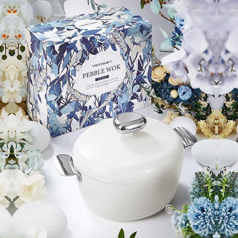 温仑山鹅卵石不粘汤锅VE006( 24cm)图片