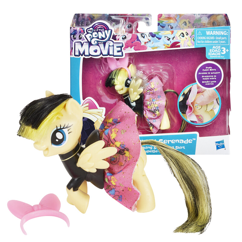 [苏宁自营]孩之宝(Hasbro)小马宝莉可爱裙装小马歌星小马E0690/E01卡通动漫模型女孩玩具节日生日礼物动漫周边