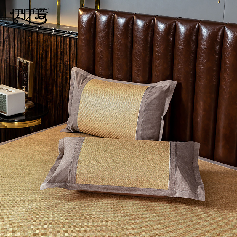 伊伊爱 艾草经典藤席凉席套件高清大图