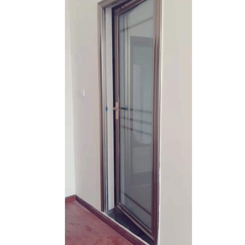 简约卫生间厕所门钢化玻璃浴室内洗手间门钛镁铝合金厨房平开单门